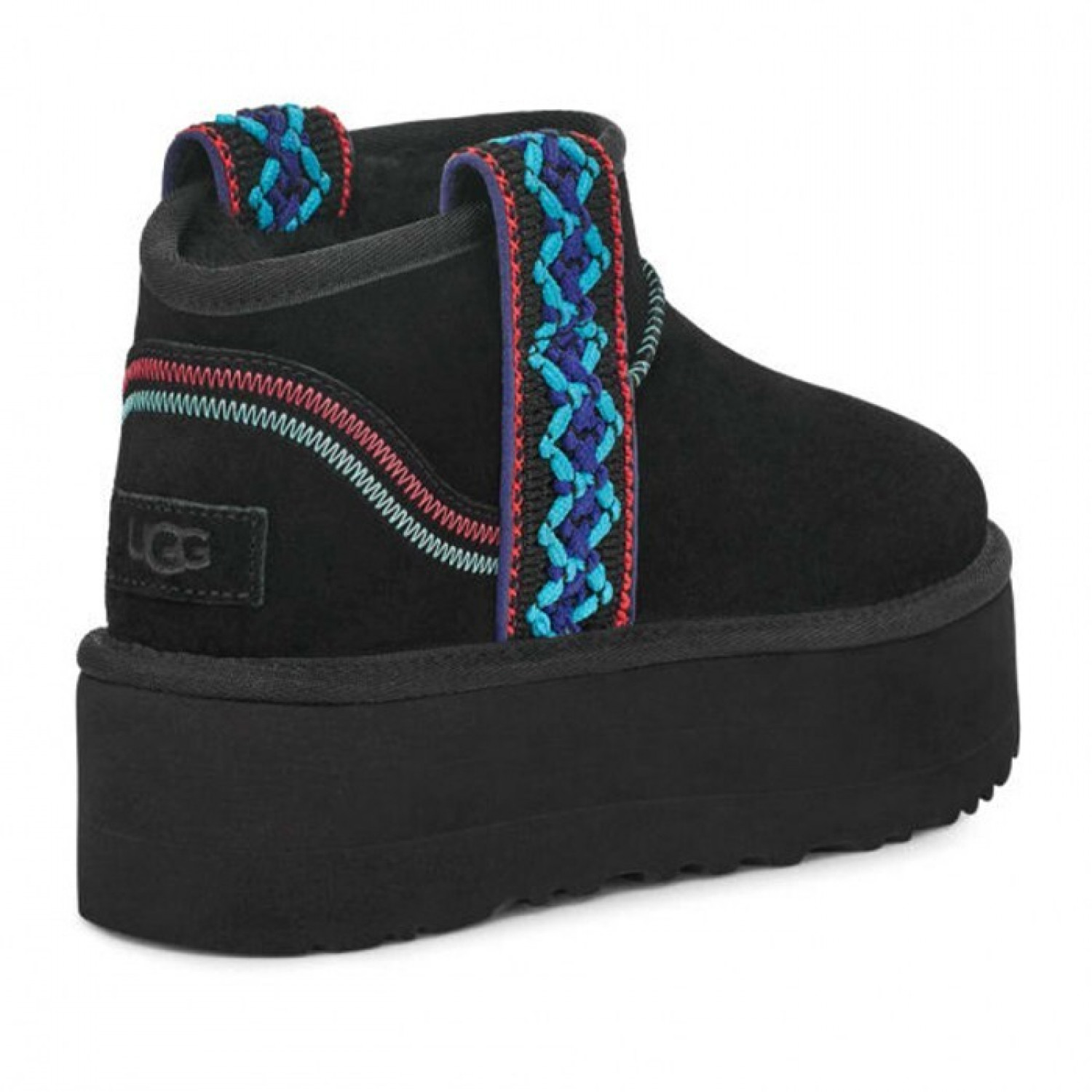 UGG Classic Ultra Mini Braid Platform Black